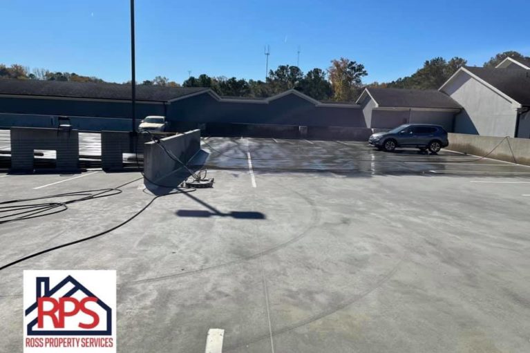 Parking Deck Pressure Washing